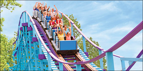 photography fopr Palace entertainment of lifestyle, thrill rides, action, amusement park, water park, Kingdom for Kids, water slides, boat rides
