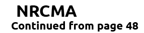 NRCMA Continued from page 48