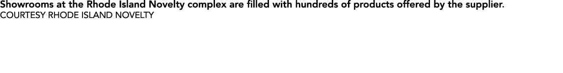 Showrooms at the Rhode Island Novelty complex are filled with hundreds of products offered by the supplier  courtesy    