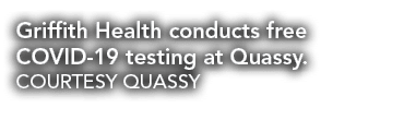 Griffith Health conducts free COVID-19 testing at Quassy  COURTESY QUASSY