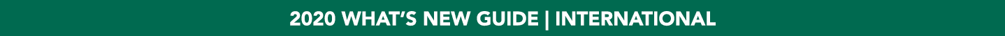 2020 WHAT S NEW GUIDE   INTERNATIONAL