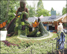 Dolly Parton tours the Flower and Food Festival at Dollywood in Pigeon Forge, TN, on May 11, 2021      Curtis Hilbun  Dollywood