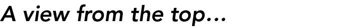 A view from the top 