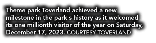 Theme park Toverland achieved a new milestone in the park's history as it welcomed its one millionth visitor of the y...