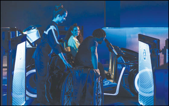 Attention Users: Prepare for Team Blue Lightcycle / Run upload sequence at TRON Lightcycle / Run presented by Enterprise at Magic Kingdom Park in Lake Buena Vista, Fla. As members of Team Blue, guests will board high-speed Lightcycles for a thrilling race through a dark, computerized world, facing off against a fierce group of Programs known as Team Orange. TRON Lightcycle / Run blends speed, visual effects, music and a one-of-a-kind ride system to create an experience like no other. (Abigail Nilsson, Photographer)