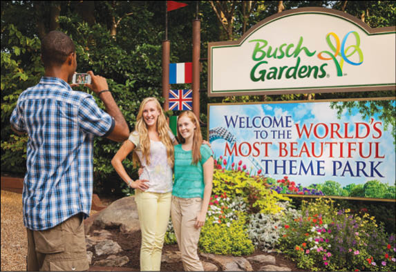 Enjoy thrilling roller coasters and rides, animal encounters and great dining amidst a backdrop of charming European villages at Busch Gardens®. ©2015 SeaWorld Parks & Entertainment, Inc. All Rights Reserved. 