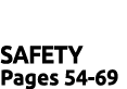 SAFETY Pages 54 69