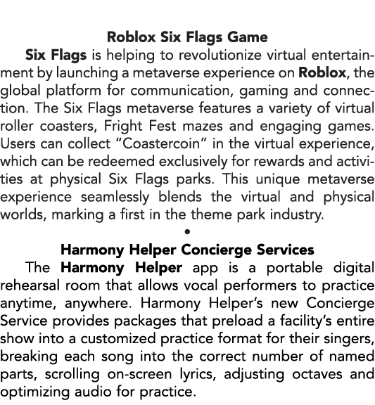 Roblox Six Flags Game Six Flags is helping to revolutionize virtual entertainment by launching a metaverse experience...