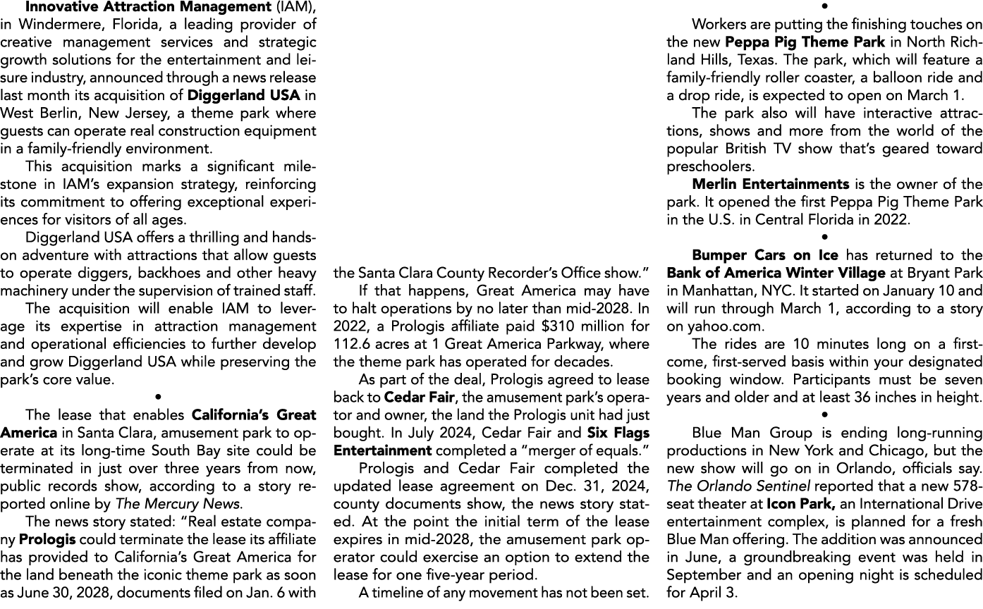 Innovative Attraction Management (IAM), in Windermere, Florida, a leading provider of creative management services an...