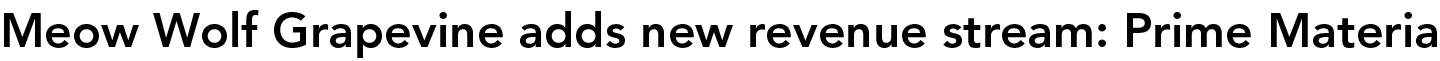 Meow Wolf Grapevine adds new revenue stream: Prime Materia