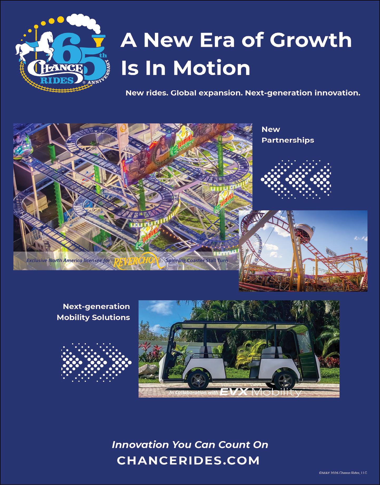 A purple poster with a picture of a roller coaster on it. Description generated by AI