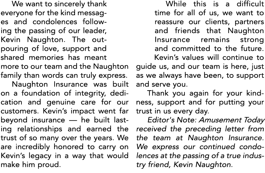 We want to sincerely thank everyone for the kind messages and condolences following the passing of our leader, Kevin ...