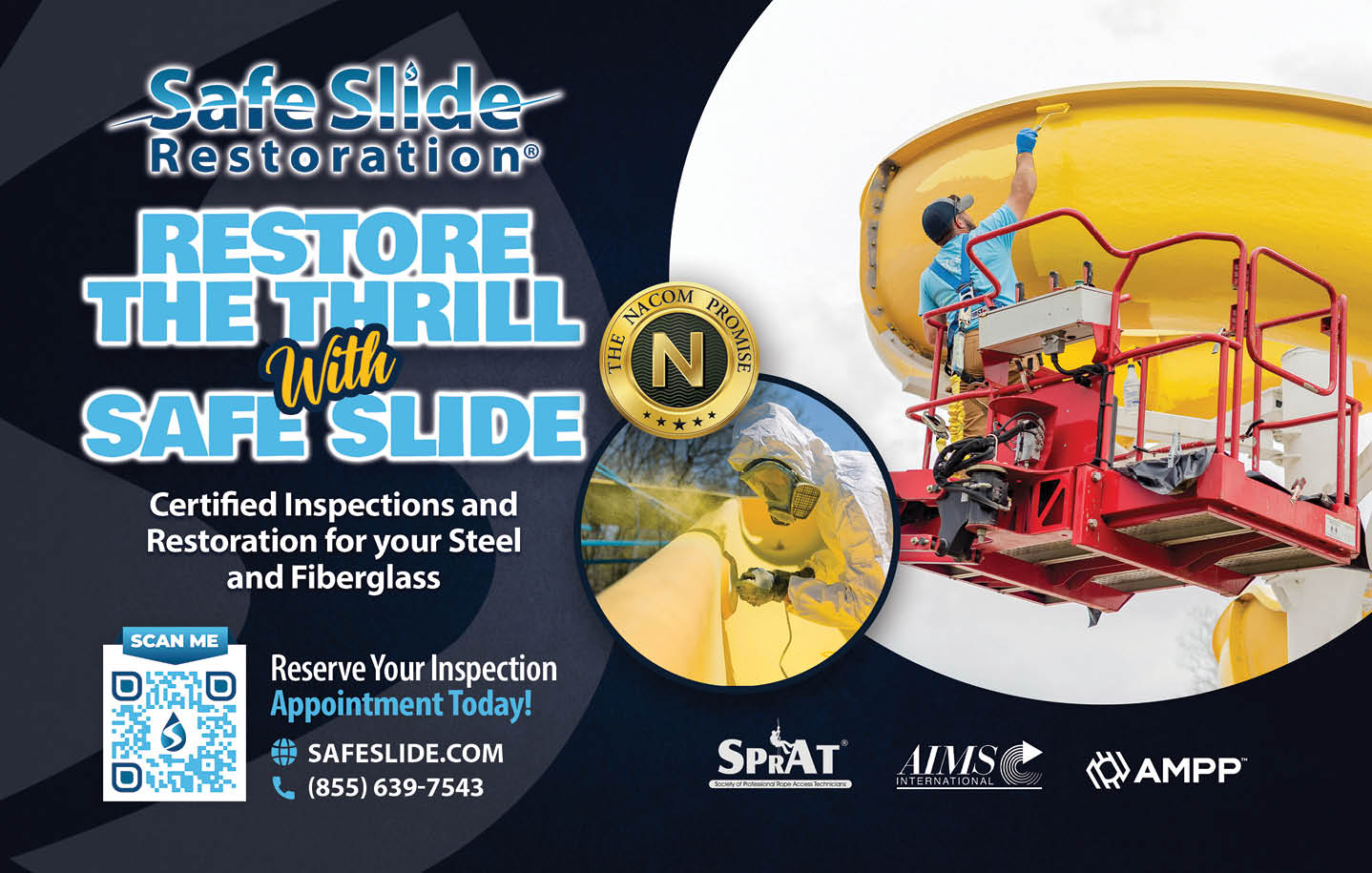 A man is working on a slide. Description generated by AI