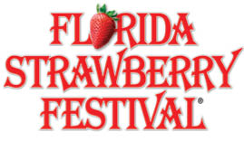 A strawberry festival logo. Description generated by AI