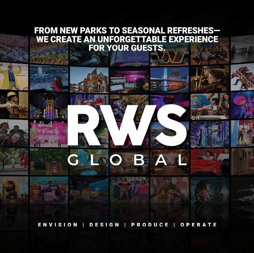 A collage of images with the words RWS Global. Description generated by AI