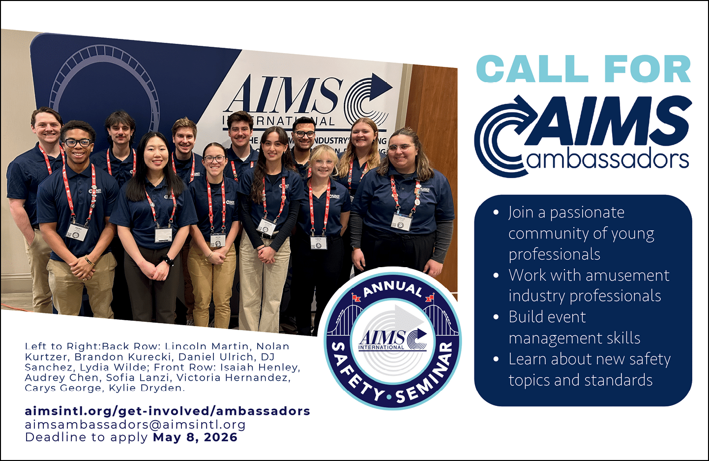 A group of people wearing name tags. Description generated by AI