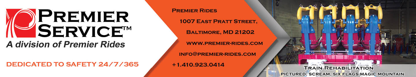 A pink and orange advertisement for a company called Premier Service. Description generated by AI