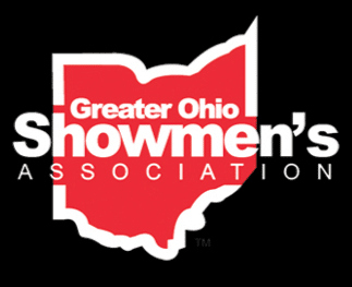 The logo of the Greater Ohio Showmen's Association is displayed above the text “Midway Messenger" on a black background. Description generated by AI