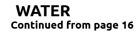 WATER Continued from page 16