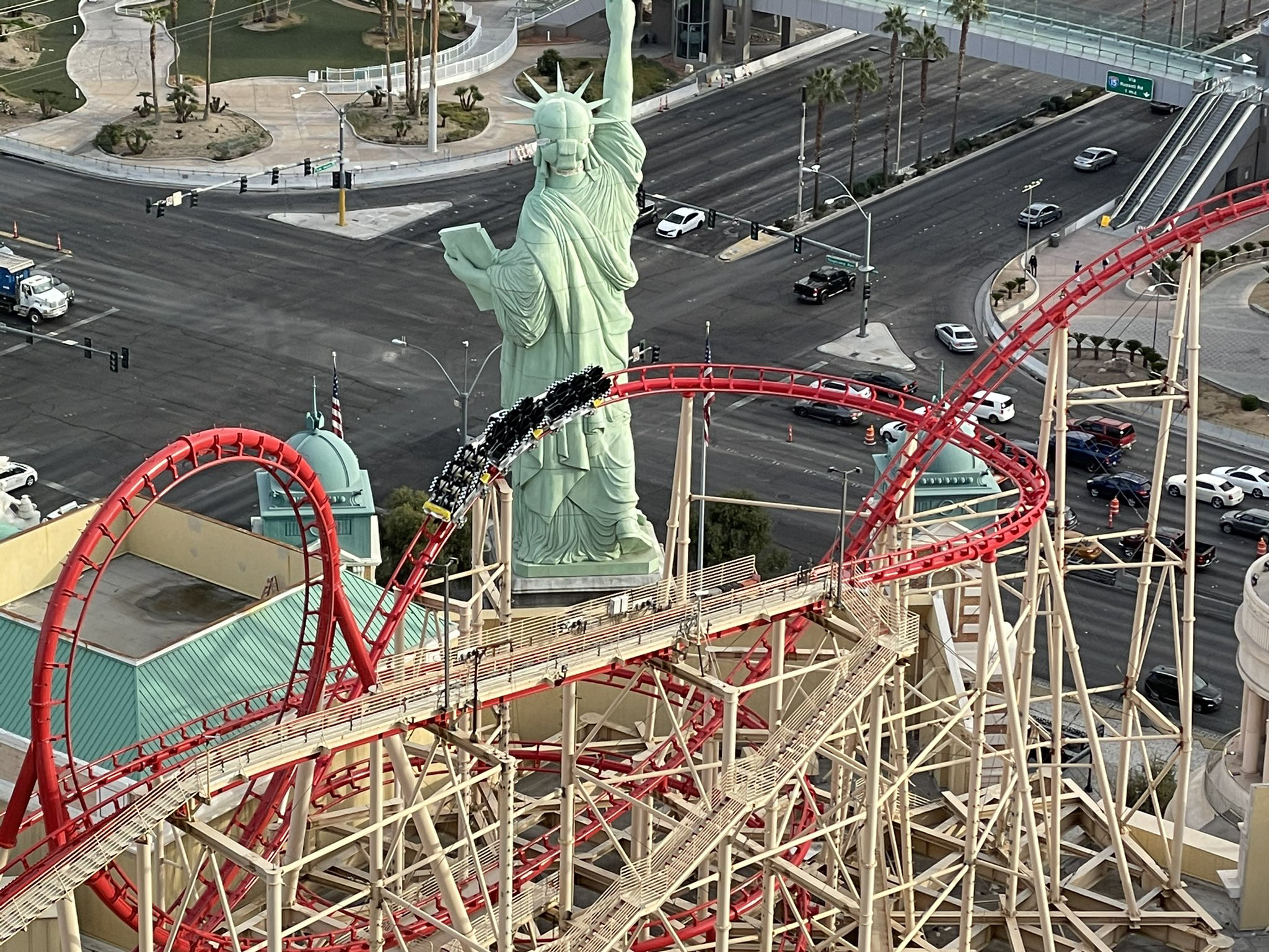 Rode the [Big Apple Coaster] at New York, New York in Vegas today 18 years  since first ride : r/rollercoasters