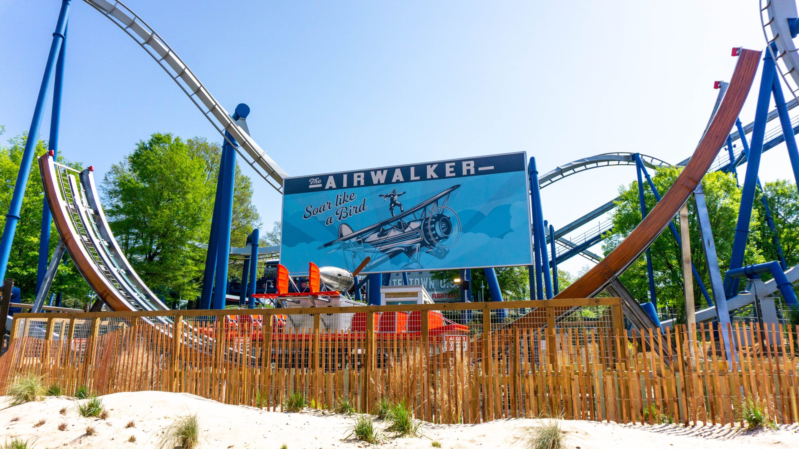 Prepare for boarding Aeronautica landing at Carowinds Opens April