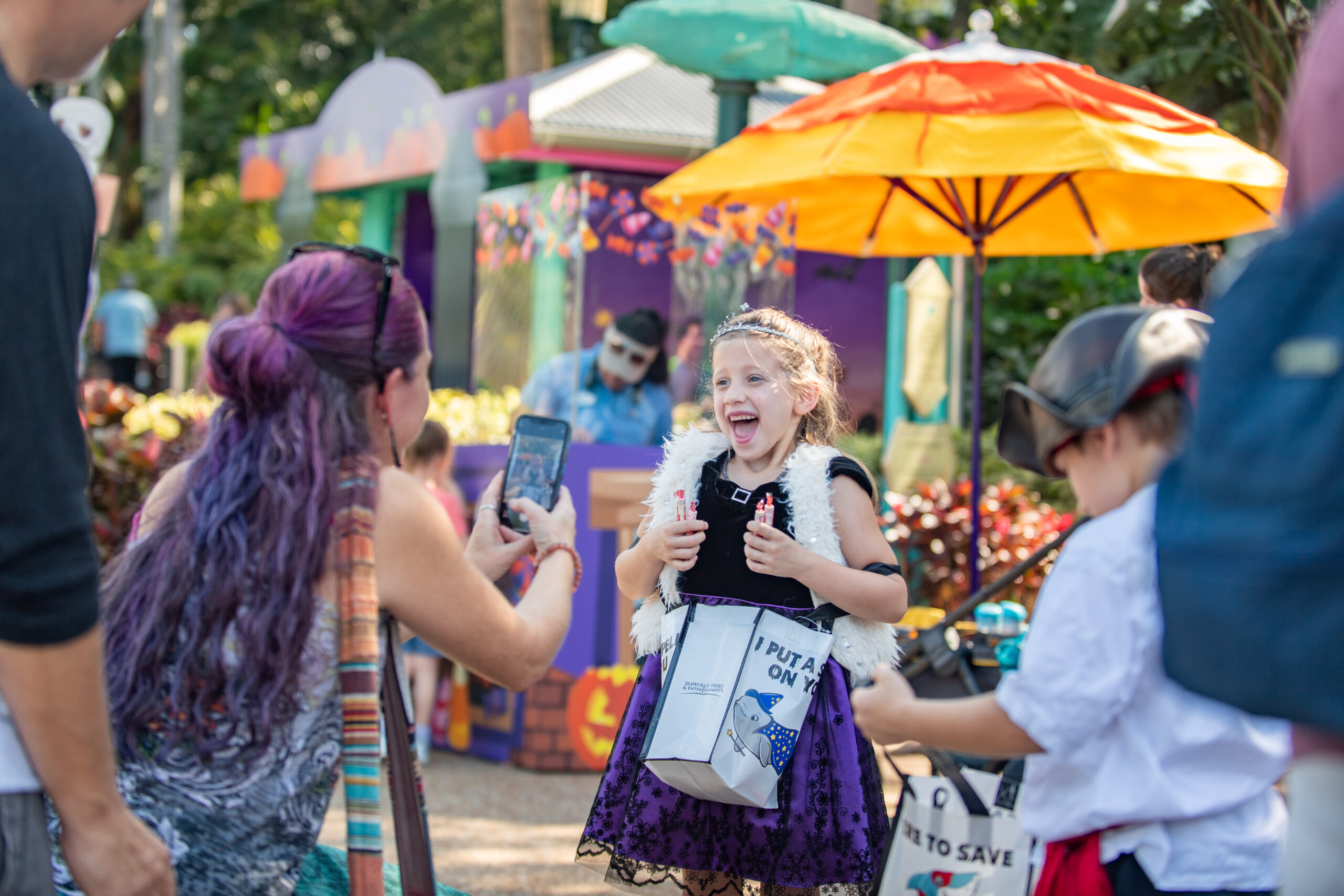 Costumes, candy and all-new Halloween surprises take over SeaWorld Orlando's daytime family-friendly Spooktacular Celebration