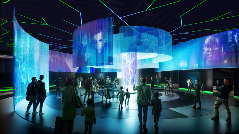 2 Concept Rendering Querion Hypermedia Entertainment Park Piechowice_Common Area Entrance Hall